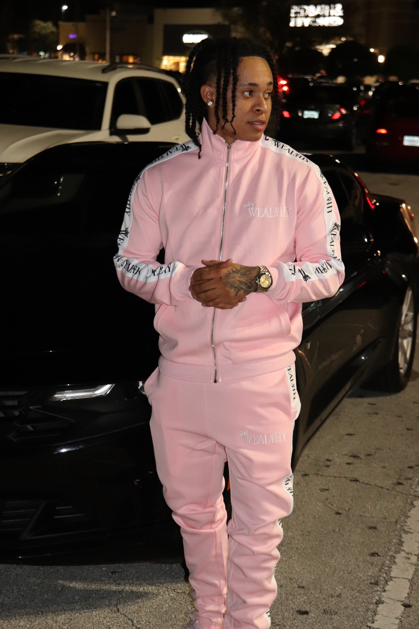 Wealthy Tracksuit Powder Pink