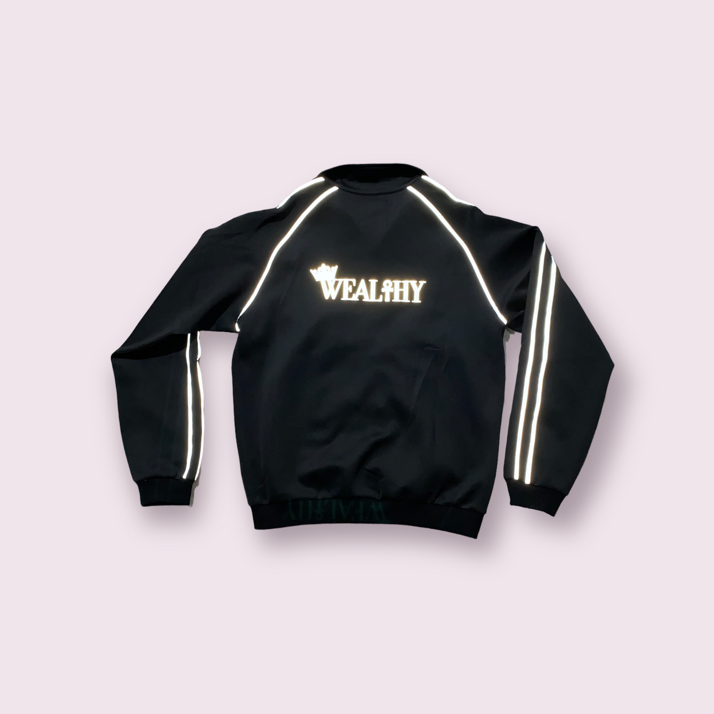 Reflective Tracksuit Luxury Black