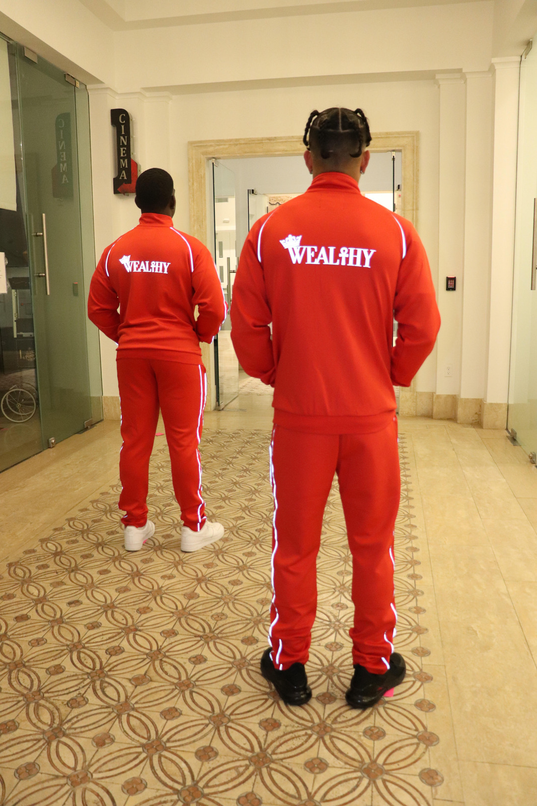 Reflective Tracksuit Cherry Red